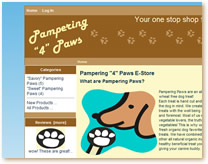 Pampering 4 Paws ecommerce